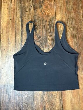 lululemon athletica Black Crop Tank Top